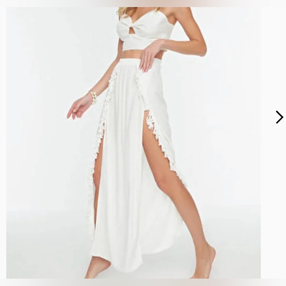 Long Beach Skirt with Slits